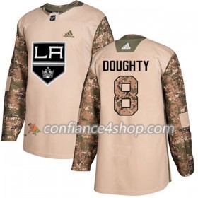 Adidas Maillot de Hockey Los Angeles Kings Drew Doughty 8 2017-2018 Camo Veterans Day Practice Authentic - Homme